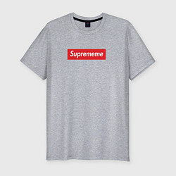 Футболка slim-fit Suprememe, цвет: меланж