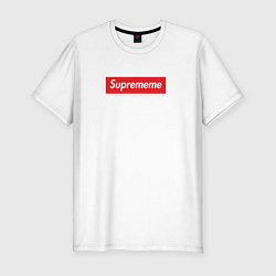 Футболка slim-fit Suprememe, цвет: белый