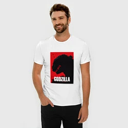 Футболка slim-fit Godzilla: Sunrise Poster, цвет: белый — фото 2