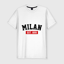 Мужская slim-футболка FC Milan Est. 1899