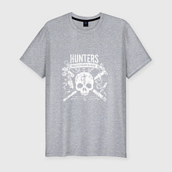 Футболка slim-fit Hunters: What's your is mine, цвет: меланж