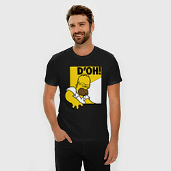 Футболка slim-fit Homer D'OH!, цвет: черный — фото 2