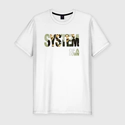Футболка slim-fit System of a Down, цвет: белый