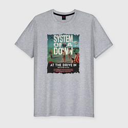 Футболка slim-fit System of a Down, цвет: меланж
