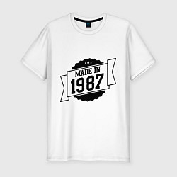 Мужская slim-футболка Made in 1987