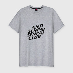 Мужская slim-футболка ANTI SENPAI CLUB