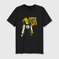 Мужская slim-футболка Super Saiyan God: Yellow