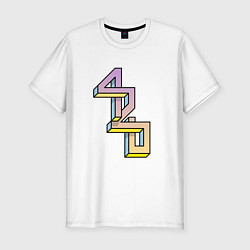 Мужская slim-футболка 420 Geometry