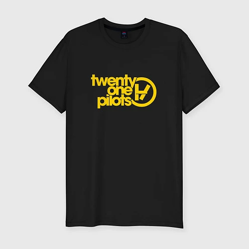 Мужская slim-футболка Twenty One Pilots / Черный – фото 1