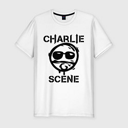 Футболка slim-fit HU: Charlie Scene, цвет: белый