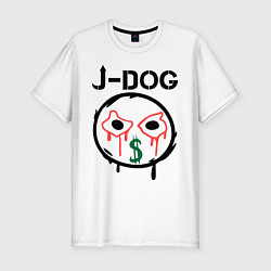 Футболка slim-fit HU: J-Dog, цвет: белый