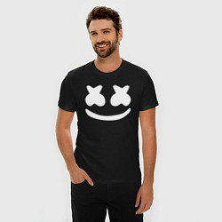 Футболка slim-fit Marshmello, цвет: черный — фото 2