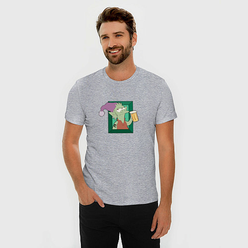 Мужская slim-футболка Disenchantment: Elfo / Меланж – фото 3