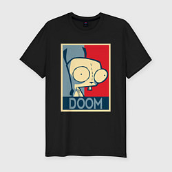 Мужская slim-футболка Doom Zim