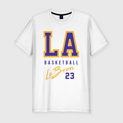 Футболка slim-fit Lebron 23: Los Angeles, цвет: белый