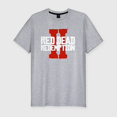 Мужская slim-футболка RDR II / Меланж – фото 1