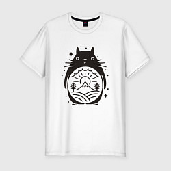 Футболка slim-fit Narute Totoro, цвет: белый