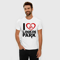 Футболка slim-fit I love Linkin Park, цвет: белый — фото 2
