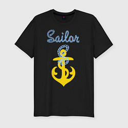 Футболка slim-fit Sailor, цвет: черный