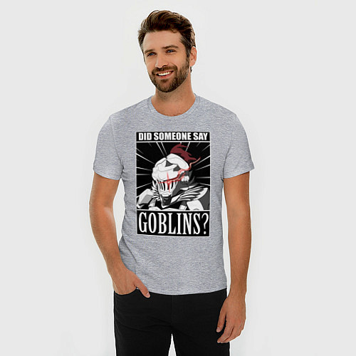 Мужская slim-футболка Убийца гоблинов 9 / Меланж – фото 3