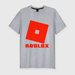 Мужская slim-футболка Roblox Logo