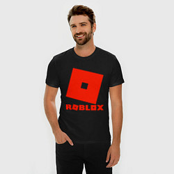 Футболка slim-fit Roblox Logo, цвет: черный — фото 2