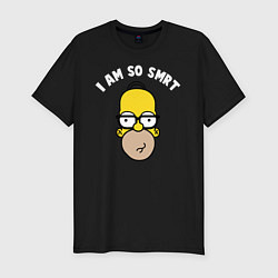 Мужская slim-футболка Гомер Симпсон