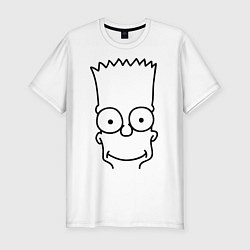 Футболка slim-fit Bart Face, цвет: белый