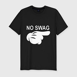 Футболка slim-fit No swag, цвет: черный