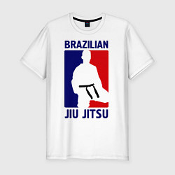 Мужская slim-футболка Brazilian Jiu jitsu