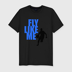 Футболка slim-fit Fly like me, цвет: черный