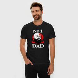 Футболка slim-fit Dad Kratos, цвет: черный — фото 2