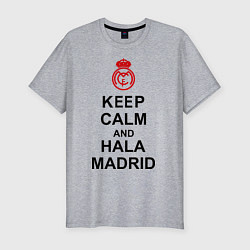 Футболка slim-fit Keep Calm & Hala Madrid, цвет: меланж