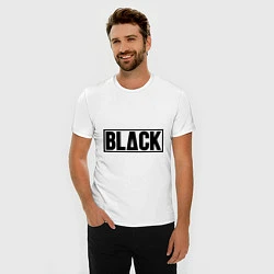 Футболка slim-fit BLACK, цвет: белый — фото 2