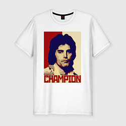 Футболка slim-fit We are the Champions, цвет: белый