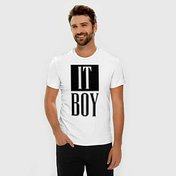 Футболка slim-fit It Boy, цвет: белый — фото 2