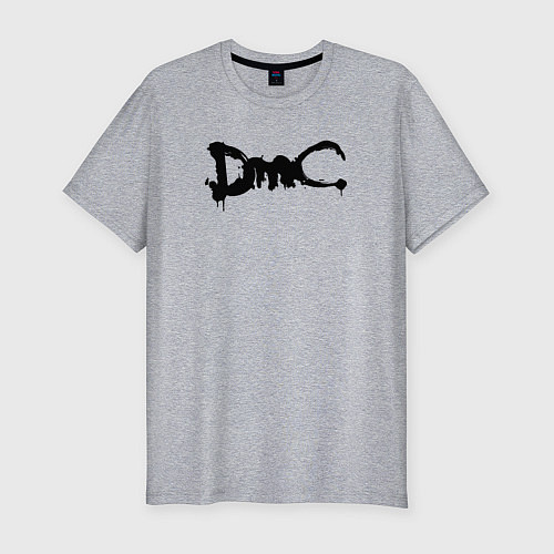 Мужская slim-футболка DMC / Меланж – фото 1