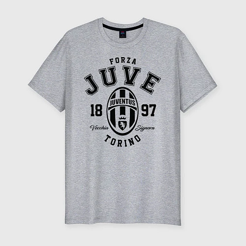 Мужская slim-футболка Forza Juve 1897: Torino / Меланж – фото 1