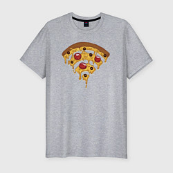 Мужская slim-футболка Wi-Fi Pizza