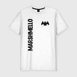 Футболка slim-fit Marshmello Style, цвет: белый