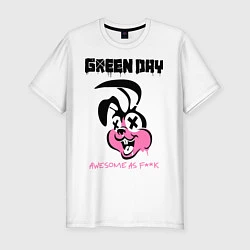 Мужская slim-футболка Green Day: Awesome as FCK