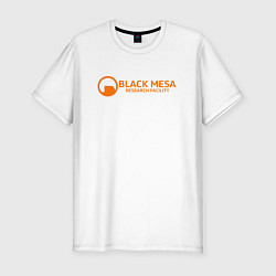 Мужская slim-футболка Black Mesa: Research Facility