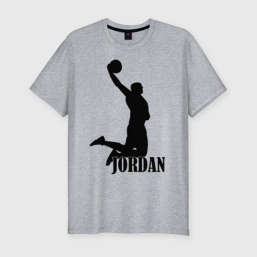 Мужская slim-футболка Jordan Basketball / Меланж – фото 1