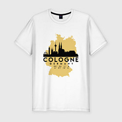 Мужская slim-футболка Cologne