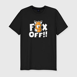 Футболка slim-fit Fox Off!, цвет: черный