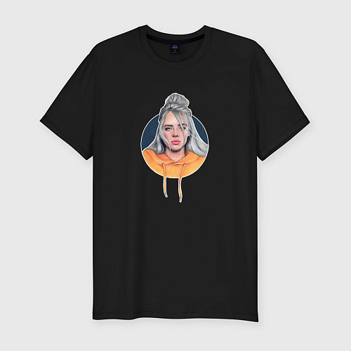 Мужская slim-футболка Billie Eilish: Queen / Черный – фото 1
