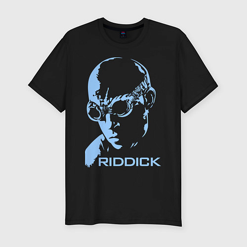 Мужская slim-футболка Riddick Face / Черный – фото 1