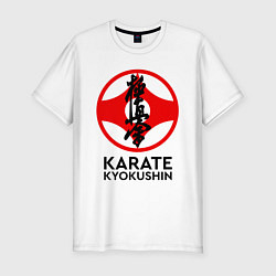 Футболка slim-fit Karate Kyokushin, цвет: белый