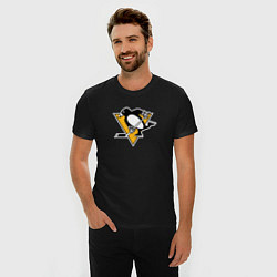 Футболка slim-fit Pittsburgh Penguins: Evgeni Malkin, цвет: черный — фото 2