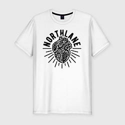 Футболка slim-fit Northlane: Heart, цвет: белый